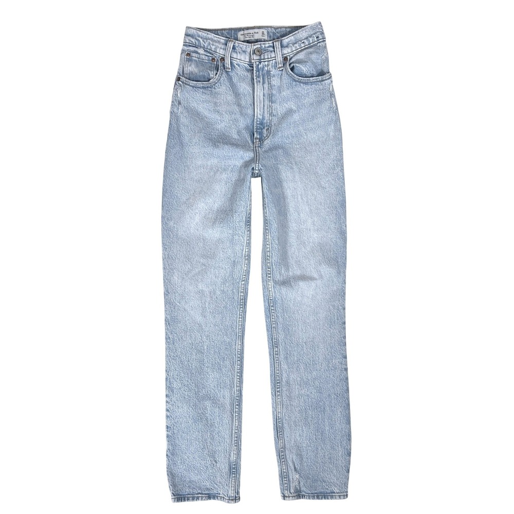 Abercrombie 90s Straight Jeans 24 00 Curve Love High Rise Classiccore Mall Retro
